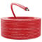 deleyCON 25m Cable Solar 4mm² - Cable Fotovoltaico para Sistemas FV - Resistente a Los Rayos UV Libre de Halógenos para 1kV CA 1,5kV CC - para Instalación Fija y Contactos de Enchufe FV - Rojo