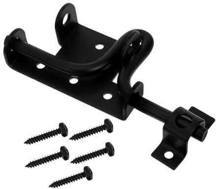 Housoutil Schiebeschloss Für Türriegel Schlossriegel Aus Karbonstahl Robustes Türschloss Riegelschloss Für Außentore Schiebetorriegel Ersatz Zaunriegel Gartentorriegel Schieberiegel Zauntürr