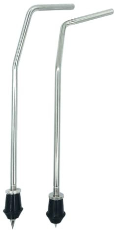 TUOREN Bassdrum Sporen Beine, gebogene Metallboden-Tom-Beine, Bass-Kick-Drum-Beine für Tom Drum-Set, Ersatzteile, Zubehör, 2 Stück