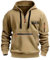 Generisch Herren Tshirt of Sale Herren Langarm Hoodie Herren Warm Pullover Knopfverschluss Reißverschluss Casual Kapuzenjacke Hoodie Baumwolle Sweatshirt Kordelzug Hoody mit Tasche