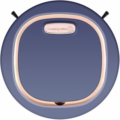 SMTSEC Robot Aspirador Y Fregasuelos, 3 En 1 Robot Aspirador Silenciosa Superfino Robot Barredora Fregadora con Potente 1200Pa Potencia De Succión para Pelos De Mascotas Pisos Duros,Blue-1 Pack