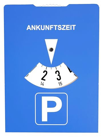 Parkscheibe mit Benzinrechner 10 Stück – 2in1 Auto Parkuhr | Stabile Pappe | Verbrauch & Spritkosten im Blick | Offiziell StVO-zugelassen | Made in Germany