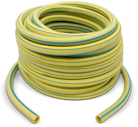 blizz-z Profi-Wasserschlauch 6-lagig Länge: 25 m, Anschluss: 3/4 Zoll | Durchmesser: 19 mm - hochelastischer, gewebeverstärkter Schlauch, Betriebsdruck: bis 9 bar - UV-beständig - Made in EU