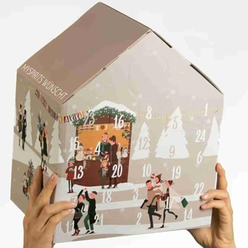 Spirituosen Adventskalender Vielfalt XMAS EDITION mySpirits / 24 x 0,02L mit Glas / 16-52% vol