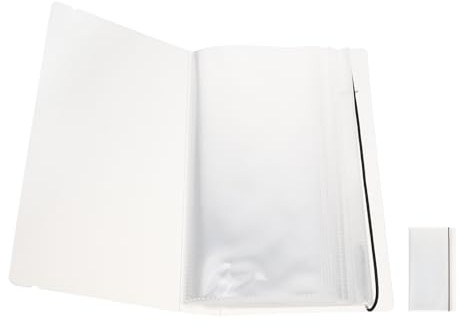 HOMSFOU Multifunktionales Ticket Album aus Kunststoff Transparentes Loseblattalbum für Kinokarten Flugtickets und Postkarten Staubgeschütztes Sammelalbum für Theater und Reisefans
