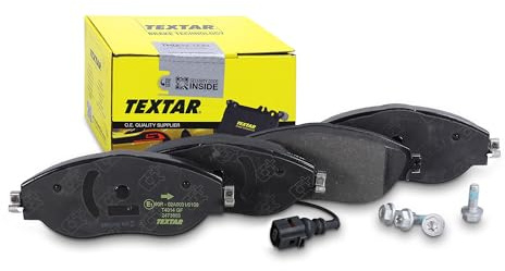 TEXTAR 2473803 Bremsbelagsatz Bremsbeläge Vorne mit Zubehör Kompatibel mit VW Golf 7 Schrägheck 5G1, BQ1, BE1, BE2