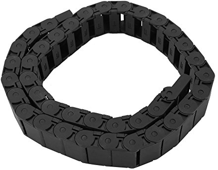 Schleppkette, Verstärktes Nylon Brückentyp offen beide Seiten Schleppkette Drahtträger 1 Meter Länge, für 3D-Drucker, CNC, elektronischen Geräten, Tank,15 mm x 30 mm
