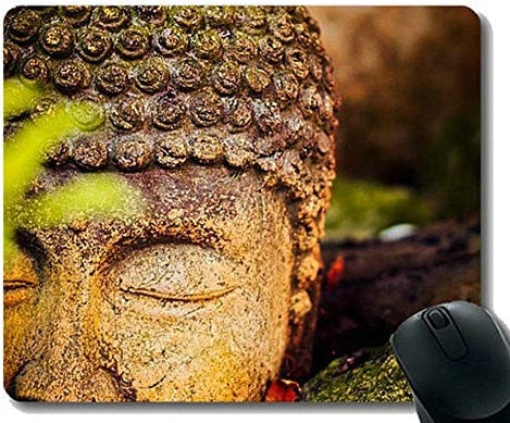 YENDOSTEEN Gaming Mouse Pad,Meditate,Calm And Calm,Buddha Mouse Pads