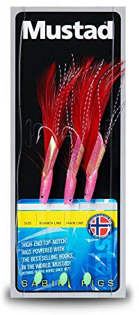 Mustad Sabiki Sea Fishing Rigs - Cod Bass Pollock Mackerel Herring Sardines