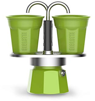 Bialetti 7305 Cafetera, Aluminio, Verde
