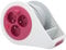 Mini-Design-Kabeltrommel, 3 Steckdosen, 2P+T, 7 m, Rosa Zenitech