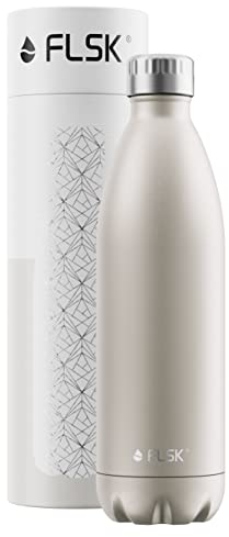FLSK Trinkflasche-1010 Silbergold One Size