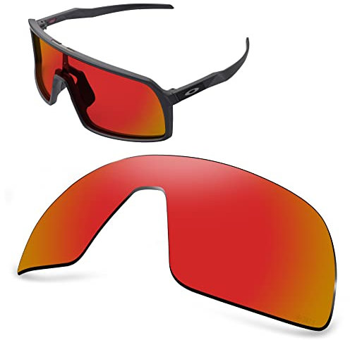 AOZAN ANSI Z87.1 Verres de rechange pour lunettes de soleil Oakley Sutro OO9406, Crimson électrique, Taille Unique