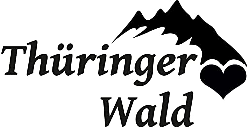 Stickerpalast 2X Auto Aufkleber THÜRINGER Wald Berg/Gebirge Deutschland | 13 cm konturgeschnitten