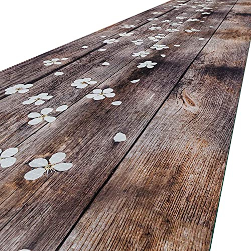 ANRO Küchenteppich Küchenläufer Teppich Läufer Küche für Spring 52x200 cm | waschbar rutschfest · Teppichläufer · Rückseite