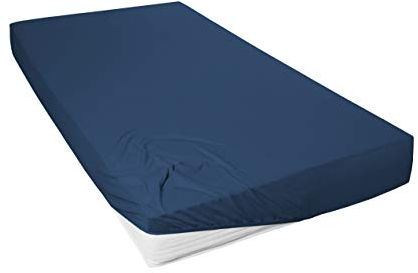 Beddress - Mako-Feinjersey-Spannbetttuch, Marine, 180-200x200 cm, 100% gekämmte Baumwolle, OekoTex