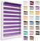 Doppelrollo ohne Bohren, 59x150 cm Stoffgröße, Duo Rollo Klemmfix, Easyfix, lichtdurchlässig und verdunkelnd, Day&Night, Klemmrollo Sonnenschutzrollo Fensterrollo für Fenster & Türen