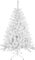 SOLAGUA Árbol de Navidad Artificial C/Efecto Brillo, Arboles con Hojas de Espumillón 120cm a 210cm de Primera Calidad, Súper Natural con el Soporte Metálico.(Blanco Brillo, 180cm 477Tips)