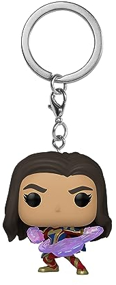 Funko Pop! Keychain: The Marvels - Ms. Marvel - Mini-Figurine en Vinyle à Collectionner Porte-clés Fantaisie - Cadeau de Noël - Idée de Cadeau - Produits Officiels - Movies Fans - Mini-Figurine