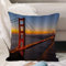 Kissenbezug 45x45 cm,Golden Gate Bridge bei Sonnenuntergang USA San Francisco Wahrzeichen P,Outdoor Kissen Kissenbezüge Kissenhülle Sofa Kissen dekokissen Zierkissen für Wohnzimmer Garten deko draußen