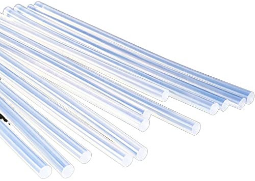 AYAZER Hot Melt Glue Gun Glue Sticks 7mm 11mm 300mm 150mm 10Pcs/Lot Clear Home DIY Industrial Manufacture Electric Glue Gun Craft (Color : 7mm, Size : 300mm)