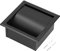 Lwuey Porte Papier Toilette Encastré en Acier Inoxydable,Carrage Papier Salle Bain Portarroles Intégrées Noir Matt Construit Assemblé Built in Hygiénique Couvercle Distributeur Mural Rouleau Support