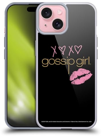 Head Case Designs Offizielle Gossip Girl XOXO Graphics Soft Gel Handyhülle Hülle kompatibel mit Apple iPhone 15