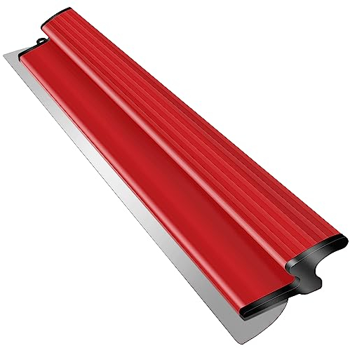 suokoun Spatole per Stucco, 100 cm, con lama in acciaio inossidabile da 0,35 mm, coltello semi flessibile per cartongesso per cemento e pareti in calcestruzzo