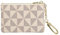 Porte Monnaie en Cuir,Petit Porte Monnaie Femme avec Fermeture éclair,Portefeuille Portable avec Porte-clés,Mini Porte-Monnaie pour Homme et Femme (Blanc)