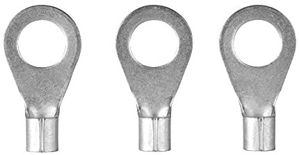 ERKO Ringkabelschuhe Set 100 Stück 0,5 ÷ 1mm² M6 Professionalle kupfer, galvanisch verzinnt, nach DIN 46234, Ohne Isolierung für Mehraderkabel Cu, schützt elektrische Verbindungen