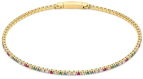 Sif Jakobs Ellera Damenarmband 17 cm, 925er Sterlingsilber, weiße Zirkonia