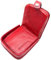Charmoni - Portefeuille Porte Monnaie Homme - Cuvette Monnaie à Bouton - Pochette Anti RFID - Compact et léger - Cuir Vachette (Cuir Vache, Rouge)