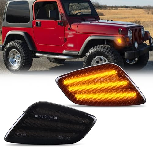 OZ-LAMPE LED Blinker Seitenblinker für Jeep Wrangler TJ 1997-2006, Blinker mit Canbus Fehlerfrei, 2 Stück
