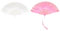 sourcing map Feather Hand Fan Pink,White Vintage Folding Fan with Tassels Feather Fan Handheld 43x23cm for Halloween Party Wedding Dancing Decoration,2 Pcs