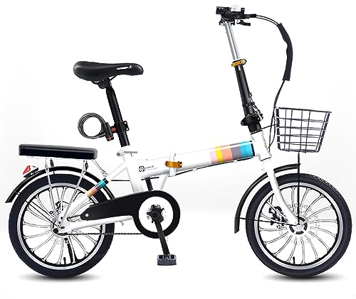 Klapprad, Singlespeed-Klapprad, Campingfahrrad, leichtes, höhenverstellbares Klapprad aus Kohlenstoffstahl für Männer und Frauen