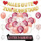 Ruhestand Deko, Vormontiert Alles Gute Zum Ruhestand Banner, Rente Deko, Luftballons Ruhestand,Ruhestand Girlande,Rente Ballons für Pension Renteneintritt Abschied Party