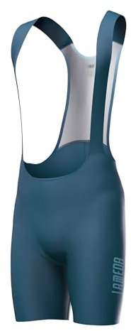 LAMEDA Fahrrad Trägerhose Fahrradhose Herren Kurz Gepolsterte Bib Shorts Sommer Atmungsaktiv Elastisch Radhose für Radfahren Rennrad Blau XL