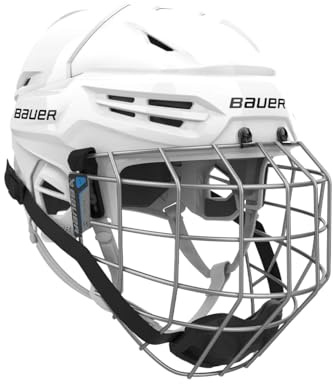 Bauer Re-Akt 55 Helm Combo mit Gitter Senior weiß