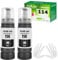 FANSHENG 114 Ink Compatible with 114 ink refill bottles for ET-8500 ET-8550 Printers (2 Pack， Black x 2)