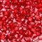 sourcing map Glass Stones, 453g/1 lbs Glass Pebbles Marbles Artificial Beads Gem Stones for Display Vase Filler Terrarium Flowerpot Decoration (5-9 MM, Red)