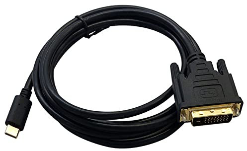 Bikevista Câble USB Type C vers DVI Adaptateur USB Type C vers DVI 24+1 4K 30Hz (6FT/1.8M) pour 3 pour 2017/2016 Pro