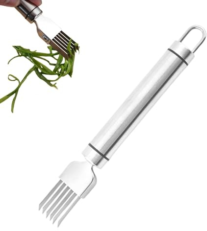 Zwiebelschneider, Zwiebelschredder, Zwiebelzerkleinerer Hacken Gemüsemesser Edelstahl - Anti-Rutsch-Knoblauchschneider Zwiebelschneider Manueller Zwiebelschneider Slicer für Hotels