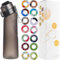 Putextile Air Gourde Starter Up Set avec 1 dosettes aromatiques, bouteille d'air 650 ml boisson fruits parfum eau douce et%0 tasse d'eau pour et en plein air gym (Matte Black+1 Random Pod)