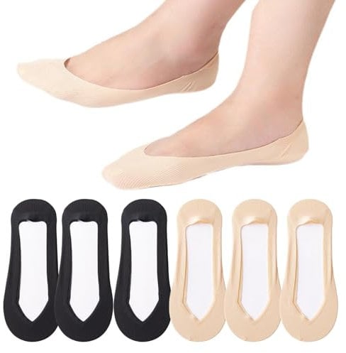6 Pairs Pop Socks No Show, Non Slip Invisible Boat Socks Cut Shoes Women Cotton Ultra Low Cut Liner Loafer Sock Size 4-7, Ladies Pop Sock For Flats Boat Shoes