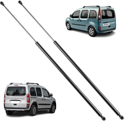 2 amortiguadores maletero compatibles para Kangoo 2, NV250 (X61) y Citan (W415) (2007-2023) muelle neumático maletero. 8200497806, 7000510514C0, 4159800064, 9045000Q0C