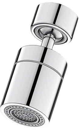 Vroxdrez Aérateur de Robinet - Embout Pivotant 360 Degrés avec Double Jet Réglable, Économie d’Eau pour Évier de Cuisine et Lavabo de Salle de Bain