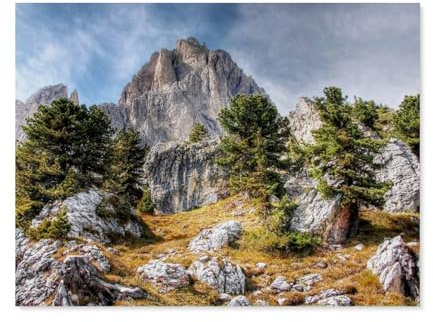Puzzel Für Erwachsene Jigsaw Puzzle 1000，Langkofel - Gröden，DIY Papp Puzzle Einzigartiges Geschenk（50x70cm）-AP70