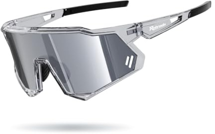Robreda Fahrradbrille Herren Damen,UV400 Schutz Vollrand Schnelle Brille | [Vollrahmen/winddichter/robust und stoßfest],TR-90 Ultraleicht Sportbrille Sonnenbrille ,für Fahrrad, Laufen, Rennrad,MTB