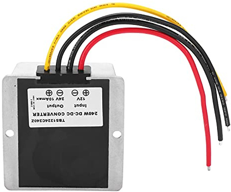 Convertidor de Voltaje de Refuerzo CC 12V a 24V 10A 240W Transformador de Fuente de alimentación DIY TBS1224C240Z