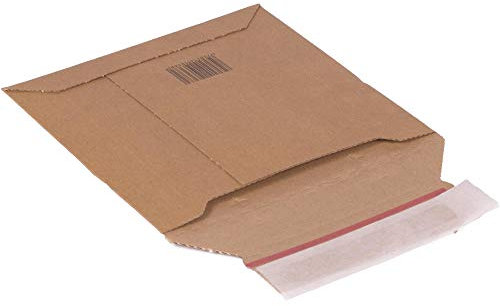 100 Versandtaschen SmartBox Pro aus Mikro-Wellpappe Karton 158 x 203 mm CD. Extra starker Knickschutz